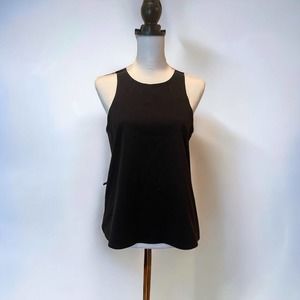 SWEATY BETTY Power Mission Gym Vest Black Workout Athleisure Tank Gym Sports